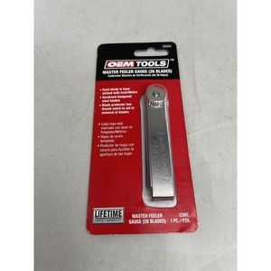 OEMTOOLS 26 Hardened Tempered Steel Blade Master Feeler Gauge Laser Etched Inch